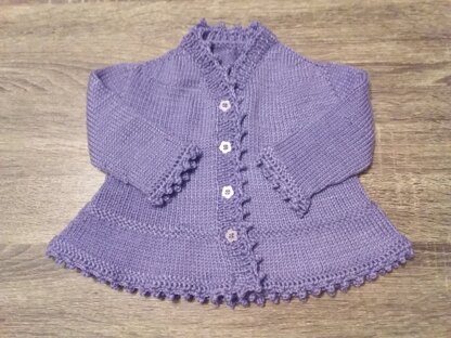 Dandelion : Contiguous Baby Cardigan with Peplum