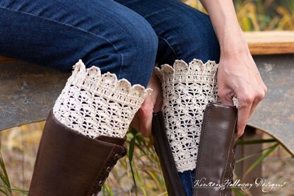 Pumpkin Spice Vintage Lace Boot Cuffs