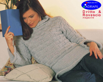 Sense Pullover in Adriafil Charme - Downloadable PDF