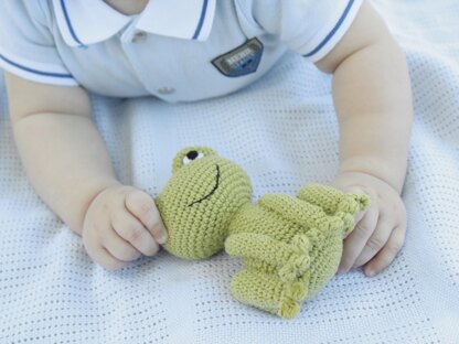 Crochet frog toy amigurumi pattern