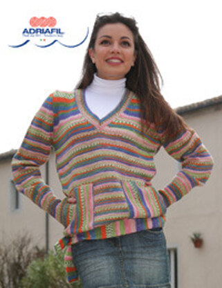 Giunone Pullover in Adriafil Knitcol - Downloadable PDF