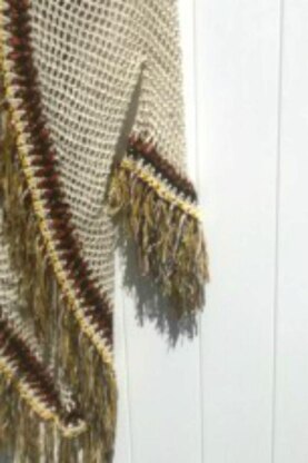 Native American Style Tribal Poncho with Sleeves