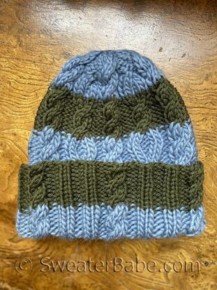 #338 Maren Bulky Cabled Beanie