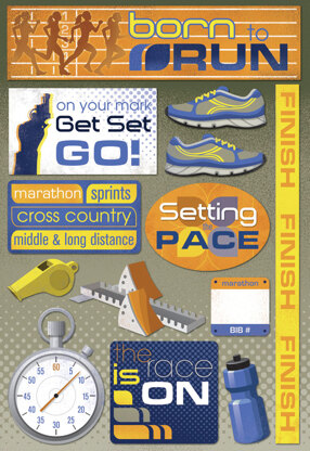 Karen Foster Cardstock Stickers - Born To Run