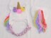 Rainbow Unicorn Baby Hat and Diaper Cover