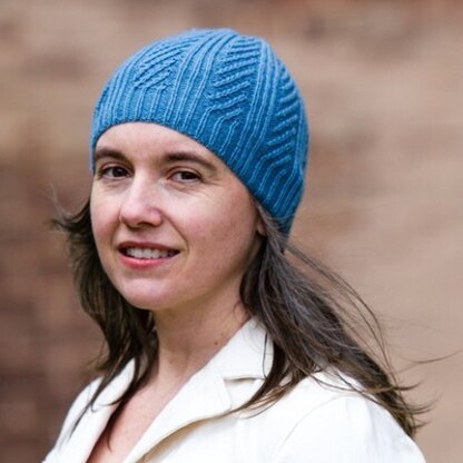 714 Oblique Hat - Knitting Pattern for Women in Valley Yarns Huntington