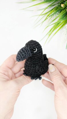 Crochet Crow Amigurumi Pattern, Crochet Bird Pattern