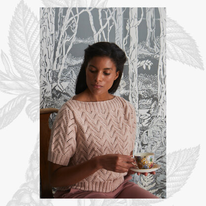 "Megan Boat Neck Jumper" - Jumper Knitting Pattern For Women in Willow & Lark Poetry by Willow & Lark