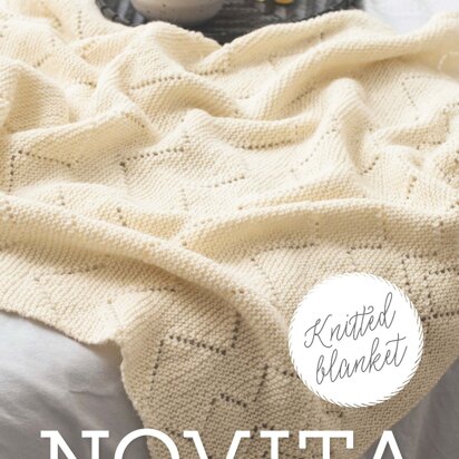 Knitted Blanket in Novita Nordic Wool - Downloadable PDF