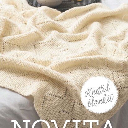 Knitted Blanket in Novita Nordic Wool - Downloadable PDF - knitting pattern