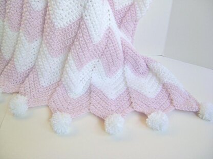 Pink Champagne Baby Blanket Crochet Pattern