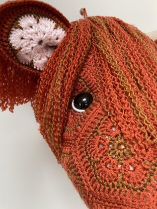 Heather the African flower highland cow head