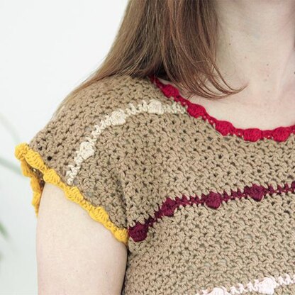 Lean Into Bobbles Top