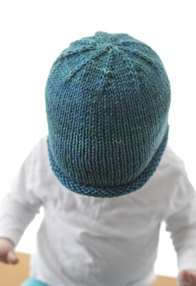 Easy Rolled Brim Baby Hat