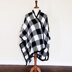 Luxury Plaid Tunisian Poncho