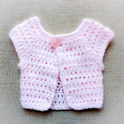 Baby Pink Cardigan for Doll