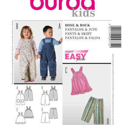 Burda B9772 Trousers & Skirt Sewing Pattern