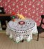 1:12th scale Tudor Rose tablecloth