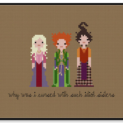 The Sanderson Sisters - PDF Cross Stitch Pattern