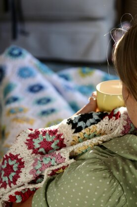 Hexagon Granny Square Temperature Blanket Crochet Pattern