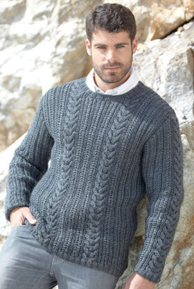 Womans and Mans Tank, Sweater and Hat in Sirdar Wool Rich Aran - 7185 - Downloadable PDF