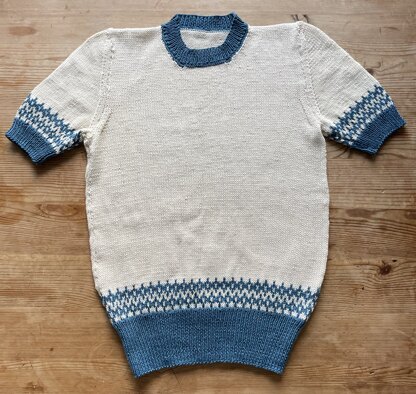 Short sleeve sweater