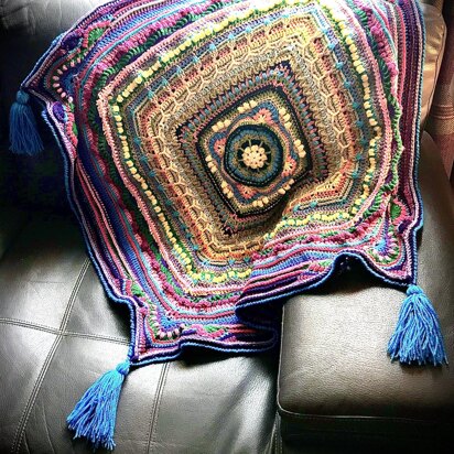 Crochet Stash Buster Lap Throw