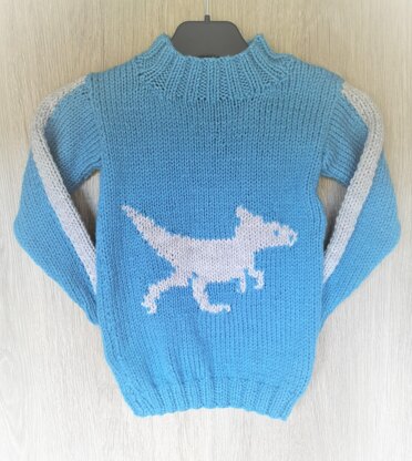 Chunky Graciliceratops  Dinosaur Sweater