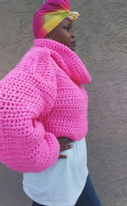 Pink Friday Cropped Sweater