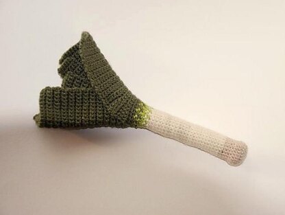 Leek Crochet Pattern, Leek Amigurumi, Food Crochet Pattern, Vegetable Amigurumi