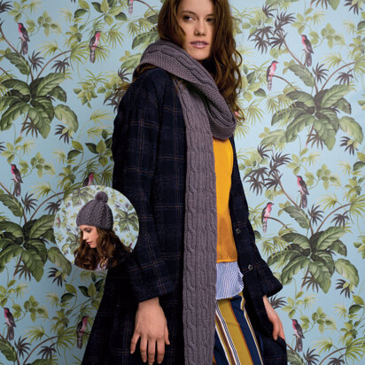 Scarf and Hat in Rico Linea Botanica - 519 - Downloadable PDF