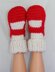 Adult Super Chunky Rib Cuff Sock Slippers