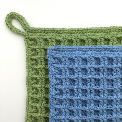 Waffle Stitch Dishcloth