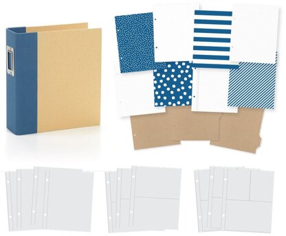 Simple Stories Sn@p! Binder 6"X8" - Navy