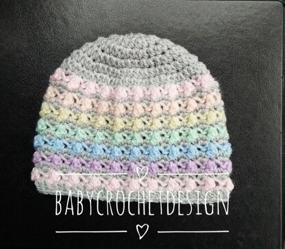 Rainbow Bobble Hat