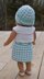 Houndstooth 18" Doll Cloche, Top & Skirt