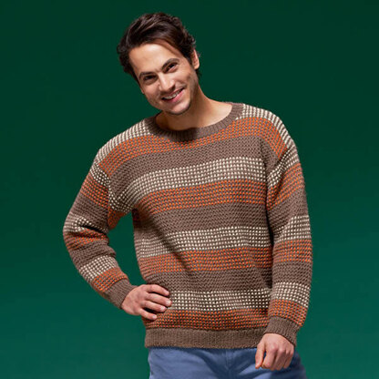 Matt Pop Stripe Jumper in West Yorkshire Spinners ColourLab - DBP0150 - Downloadable PDF