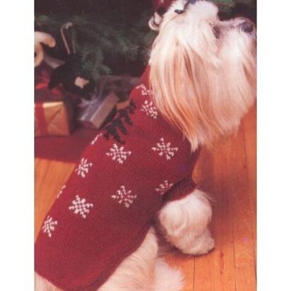 Festive Dog Coat in Patons Decor - knitting pattern