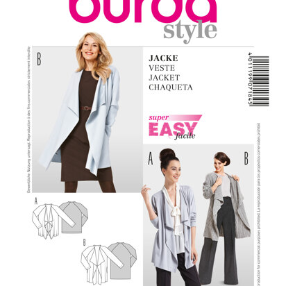 Burda Style Blouse Sewing Pattern B7184 - Paper Pattern, Size 10-20