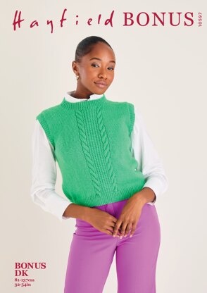 Vest in Hayfield Bonus DK - 10597 - Downloadable PDF