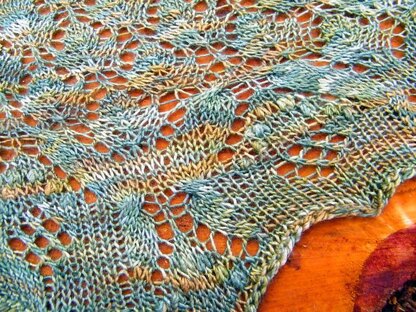 Butterfly forest shawl