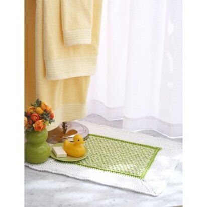 Bath Mat in Bernat Handicrafter Cotton Solids