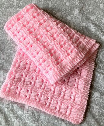 Lace & Garter Baby Blanket