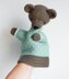 025-Bear crochet puppet