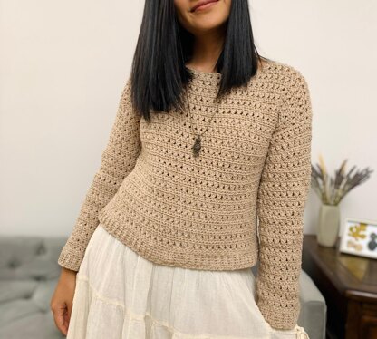 Crisscross stitch sweater