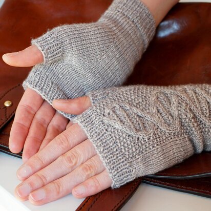 InGENEous Fingerless Gloves - knitting pattern