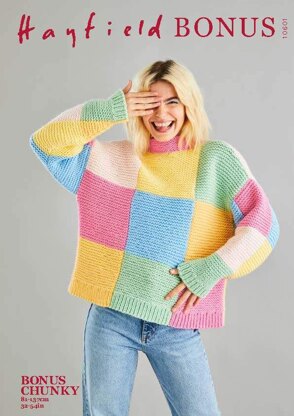 Sweater in Hayfield Bonus Chunky - 10601 - Downloadable PDF