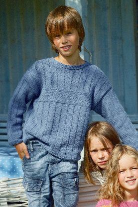 Child’s Sweater with Textured in Schachenmayr Sun City - S6939