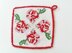 Potholder with roses