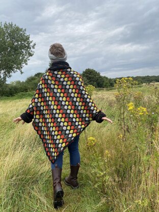 Oversized Honeycomb Poncho